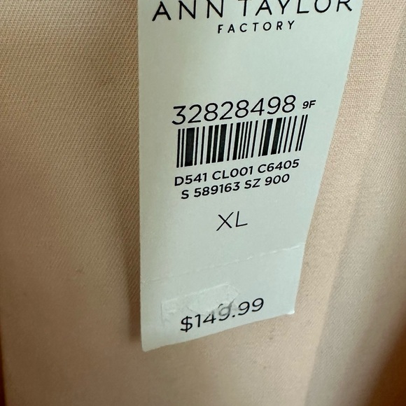 Ann Taylor Factory - baby pink combat style cotton jacket XL NWT - Picture 6 of 8